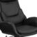 Alt View 14. Alamont Home - Contemporary Leather/Faux Leather Executive Swivel Office Chair - Black.
