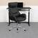 Alt View 12. Alamont Home - Contemporary Leather/Faux Leather Executive Swivel Office Chair - Black.