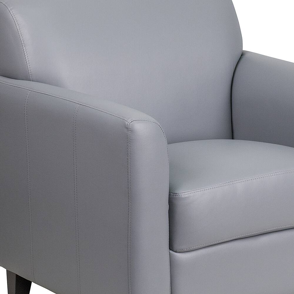 Alt View 15. Alamont Home - Hercules Diplomat Contemporary Leather/Faux Leather Reception Chair - Gray.