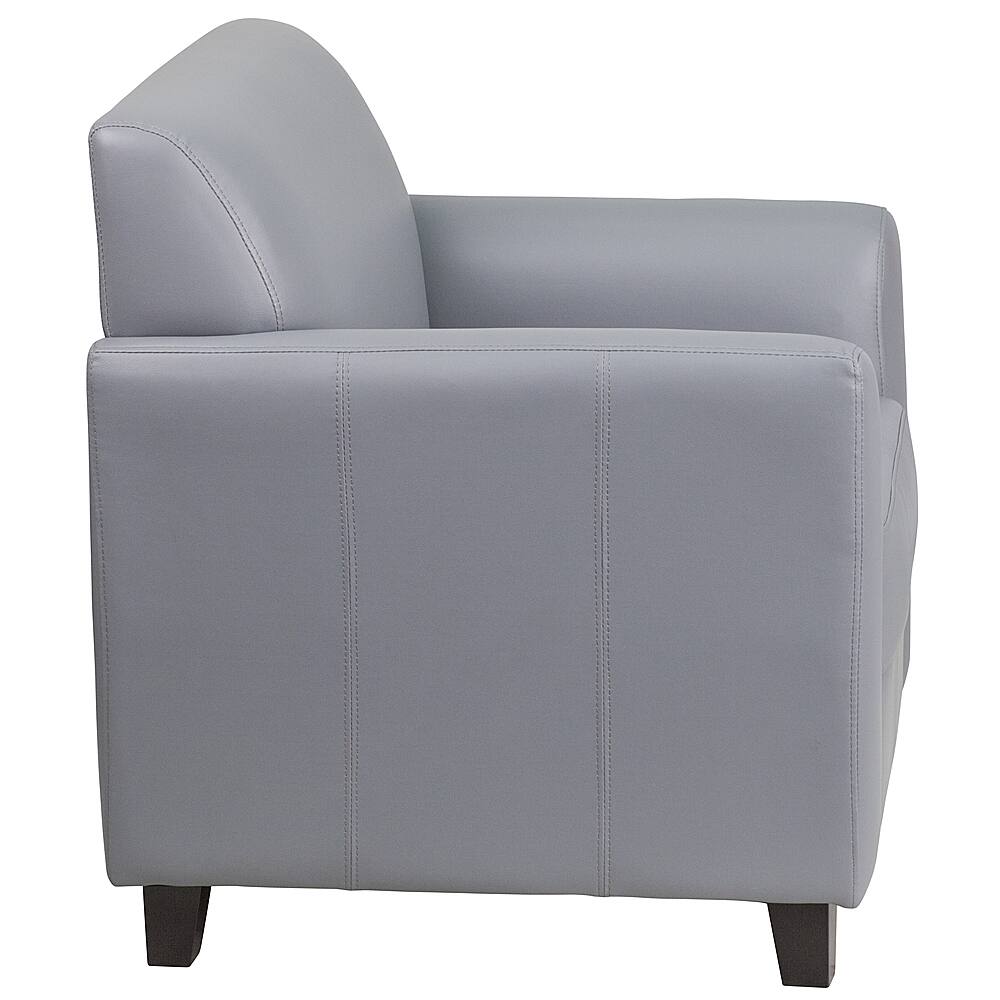 Alt View 16. Alamont Home - Hercules Diplomat Contemporary Leather/Faux Leather Reception Chair - Gray.