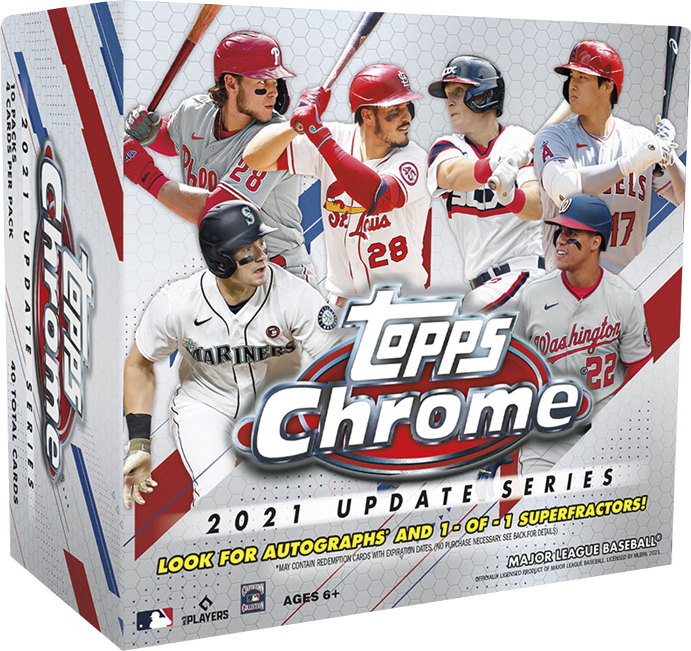 MLB 2021 Topps Chrome Update Baseball Holiday Mega Box 104437 - Best Buy