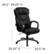 Alt View 13. Alamont Home - Hansel Contemporary Leather Executive Swivel High Back Office Chair - Black.