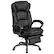 Front. Alamont Home - Martin Contemporary Leather/Faux Leather Swivel Office Chair - Black.