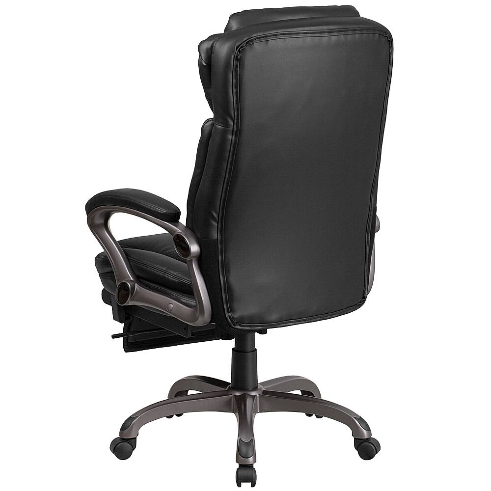Alt View 14. Alamont Home - Martin Contemporary Leather/Faux Leather Swivel Office Chair - Black.