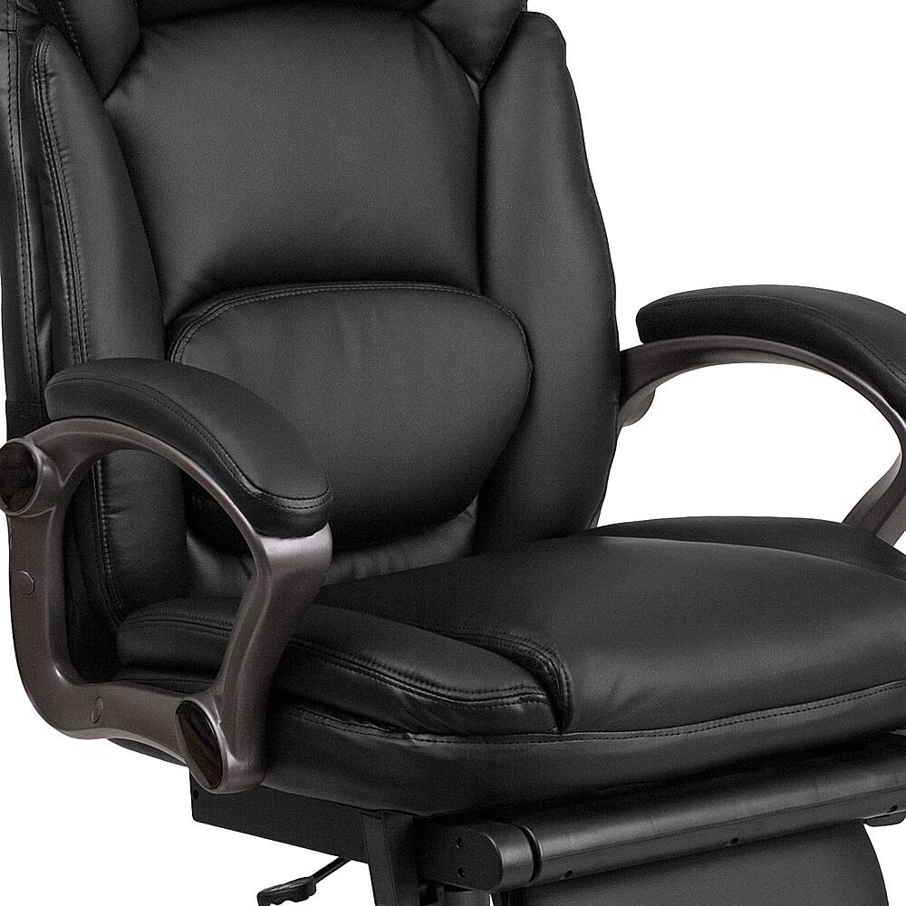 Alt View 17. Alamont Home - Martin Contemporary Leather/Faux Leather Swivel Office Chair - Black.