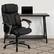 Alt View 12. Alamont Home - Hansel Contemporary Leather/Faux Leather Executive Swivel Office Chair - Black.