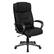 Front. Alamont Home - Hansel Contemporary Leather/Faux Leather Executive Swivel Office Chair - Black.