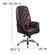 Alt View 13. Alamont Home - Hansel Traditional Leather/Faux Leather Executive Swivel Office Chair - Brown.