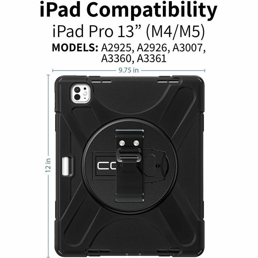 iPad Compatibility  
iPad Pro 13" (M4/M5)  
MODELS: A2925, A2926, A3007, A3360, A3361  
9.75 in  
12 in