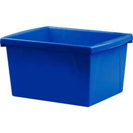 Storex - 4 Gallon Storage Bin, Blue