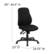 Alt View 13. Alamont Home - Brandy Contemporary Fabric Swivel Office Chair - Black.