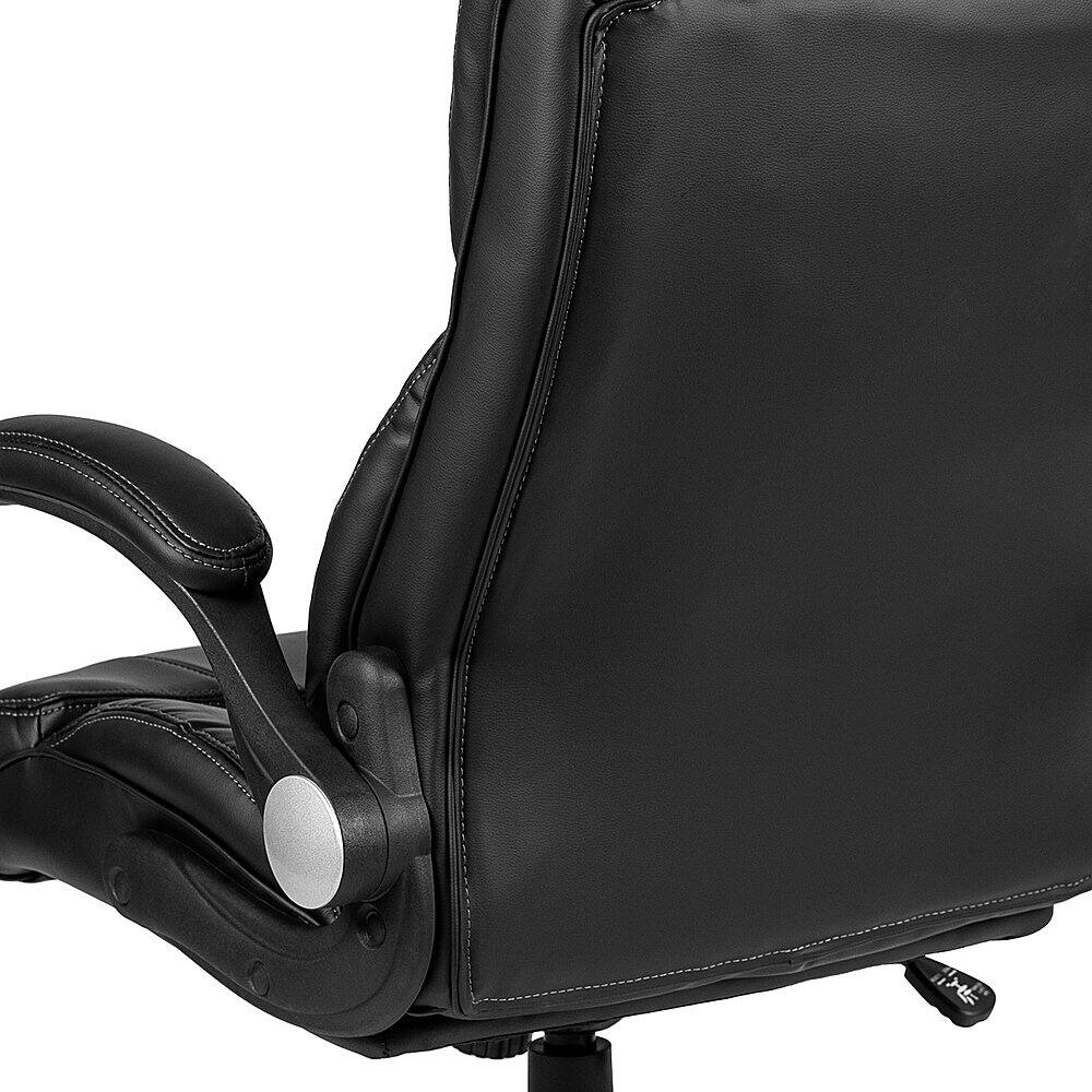 Alt View 15. Alamont Home - Hansel Contemporary Leather/Faux Leather Executive Swivel Office Chair - Black.