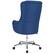 Alt View 14. Alamont Home - Chambord Transitional Fabric Executive Swivel Office Chair - Blue Fabric.