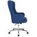 Alt View 16. Alamont Home - Chambord Transitional Fabric Executive Swivel Office Chair - Blue Fabric.