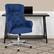 Alt View 12. Alamont Home - Chambord Transitional Fabric Executive Swivel Office Chair - Blue Fabric.