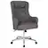 Front. Alamont Home - Chambord Transitional Fabric Executive Swivel Office Chair - Dark Gray Fabric.