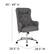 Alt View 13. Alamont Home - Chambord Transitional Fabric Executive Swivel Office Chair - Dark Gray Fabric.