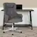 Alt View 12. Alamont Home - Chambord Transitional Fabric Executive Swivel Office Chair - Dark Gray Fabric.