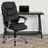 Alt View 12. Alamont Home - Contemporary Leather/Faux Leather Swivel Office Chair - Black.