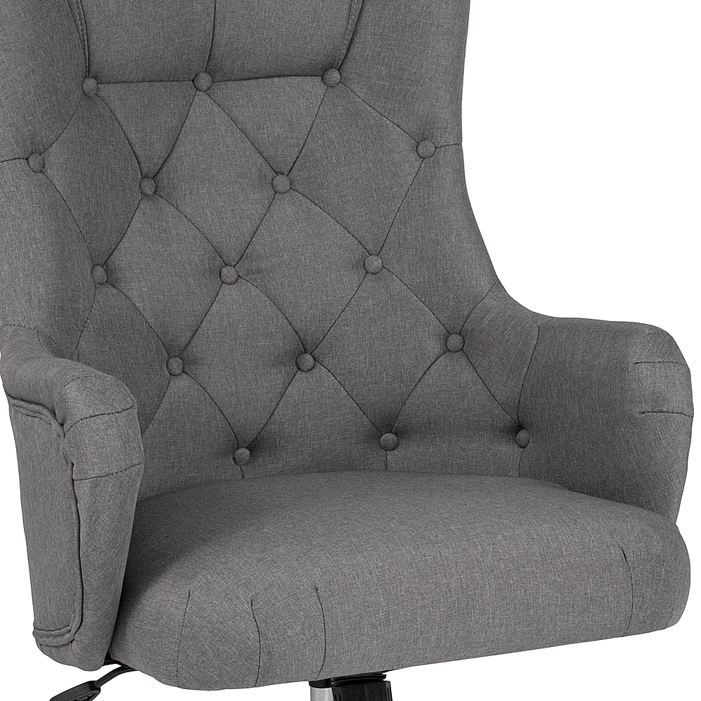 Chambord Home and Office Upholstered High Back Chair Black Fabric