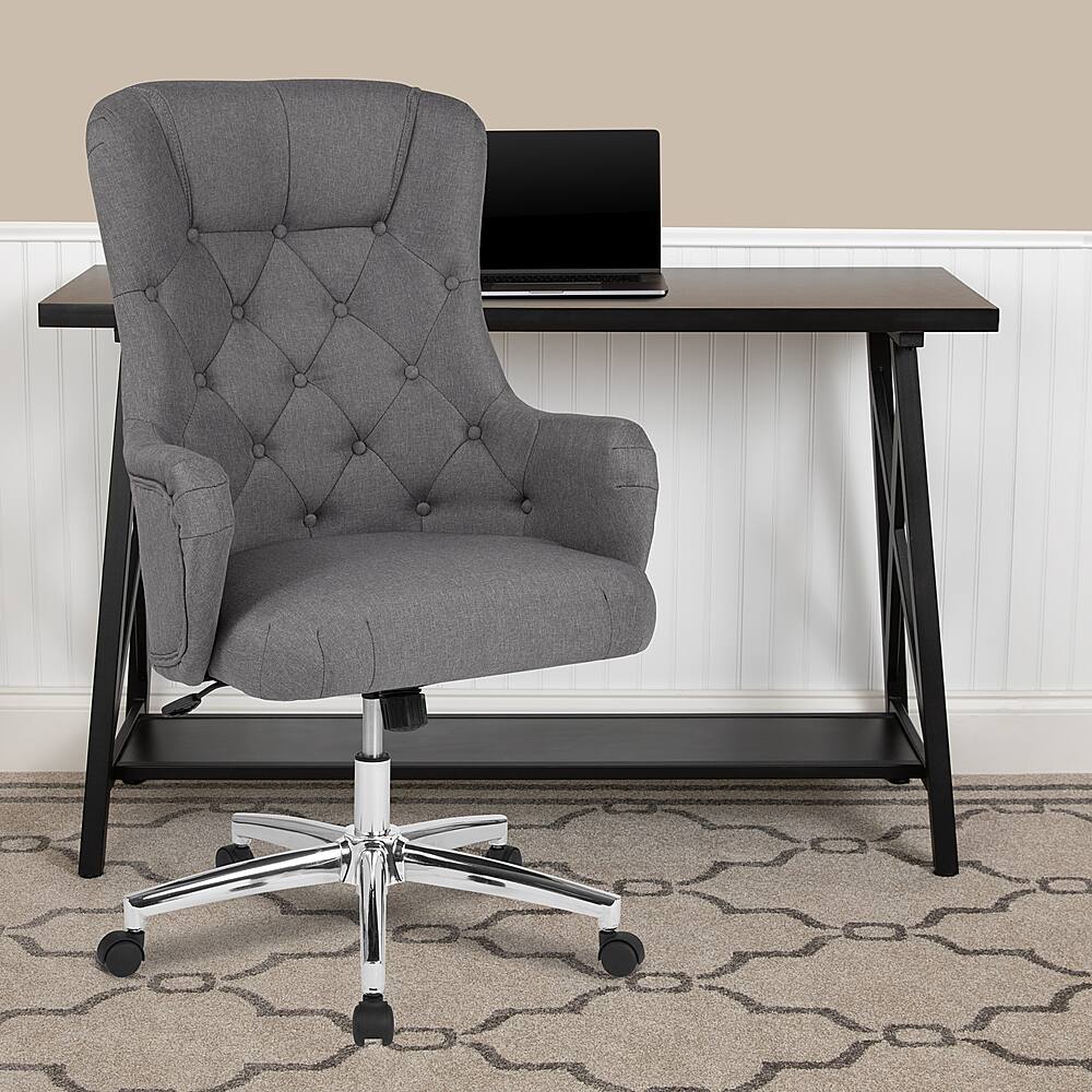 Alamont Home Chambord Transitional Fabric Executive Swivel Office Chair