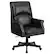 Front. Alamont Home - Hansel Traditional High Back Pillow Back Black LeatherSoft Executive Swivel Office Chair with Arms - Black.
