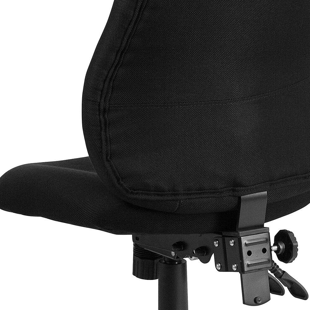 Alt View 17. Alamont Home - Hughes Contemporary Fabric Swivel Office Chair - Black.