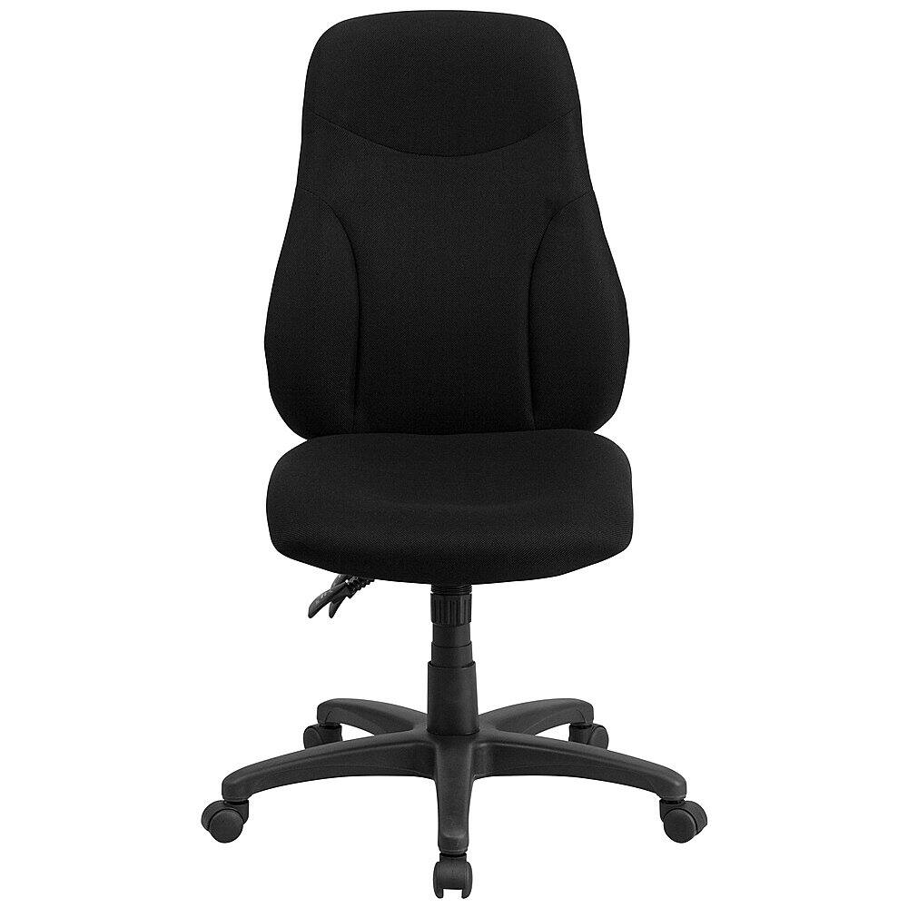 Alt View 11. Alamont Home - Hughes Contemporary Fabric Swivel Office Chair - Black.