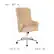 Alt View 13. Alamont Home - Chambord Transitional Fabric Executive Swivel Office Chair - Beige Fabric.