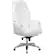 Front. Alamont Home - Hansel Traditional High Back Tufted White LeatherSoft Multifunction Ergonomic Office Chair w/Arms - White.
