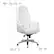 Alt View 13. Alamont Home - Hansel Traditional High Back Tufted White LeatherSoft Multifunction Ergonomic Office Chair w/Arms - White.