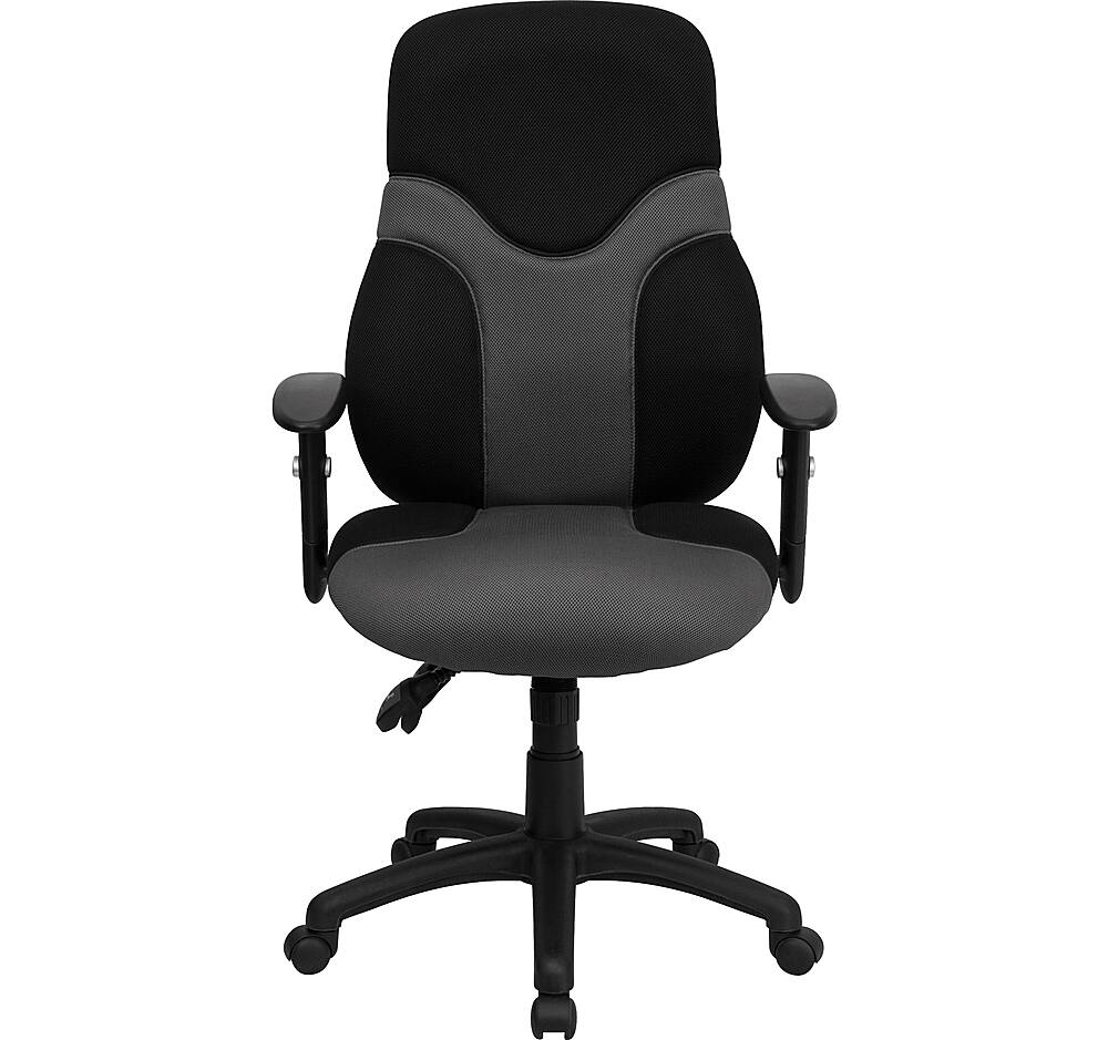 Alt View 11. Alamont Home - Abbott Contemporary Mesh Swivel Office Chair - Black and Gray.
