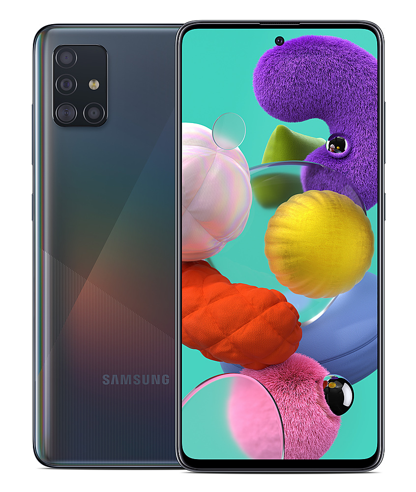 Best Buy: Samsung Galaxy A51 with 128GB Memory Cell Phone (Unlocked) Prism  Crush Black SM-A515UZKNXAA