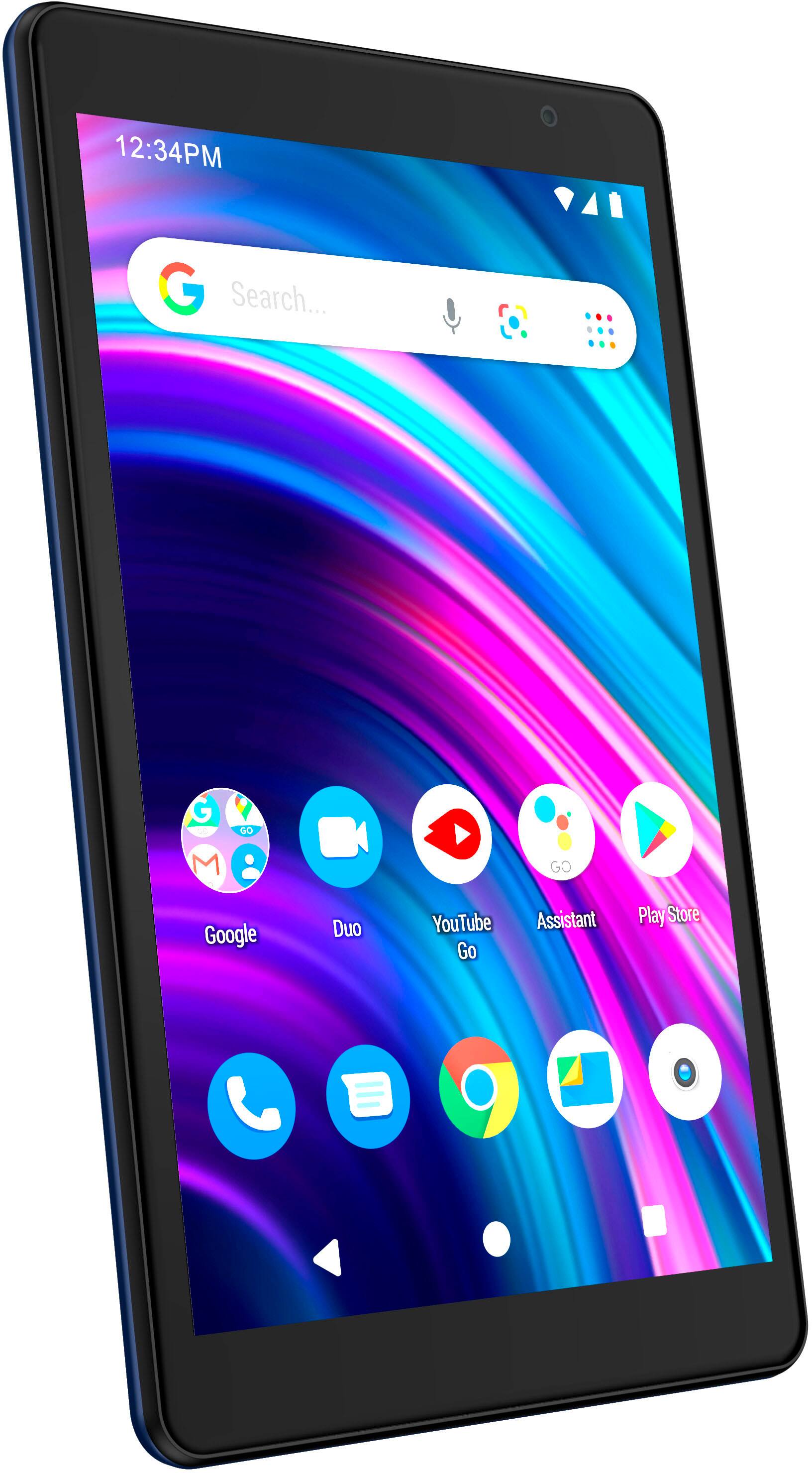 BLU M8L 8-Inch 4G Tablet - Android 12, 32GB Storage, 3GB RAM, Quad-Core, Wi-Fi + 4G
