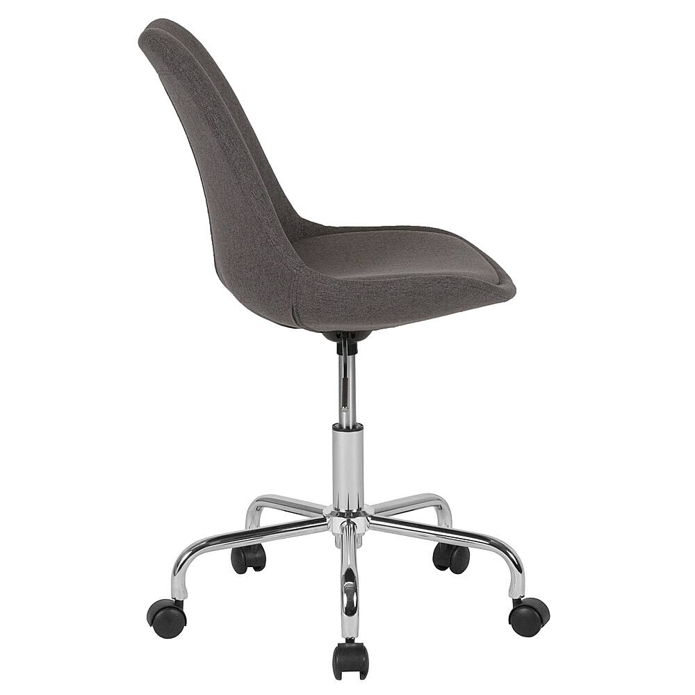 Alt View 16. Alamont Home - Aurora Series Contemporary Fabric Swivel Office Chair - Dark Gray.