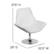 Alt View 13. Alamont Home - Hercules Sabrina Series Contemporary Leather/Faux Leather Side Chair - Upholstered - White.