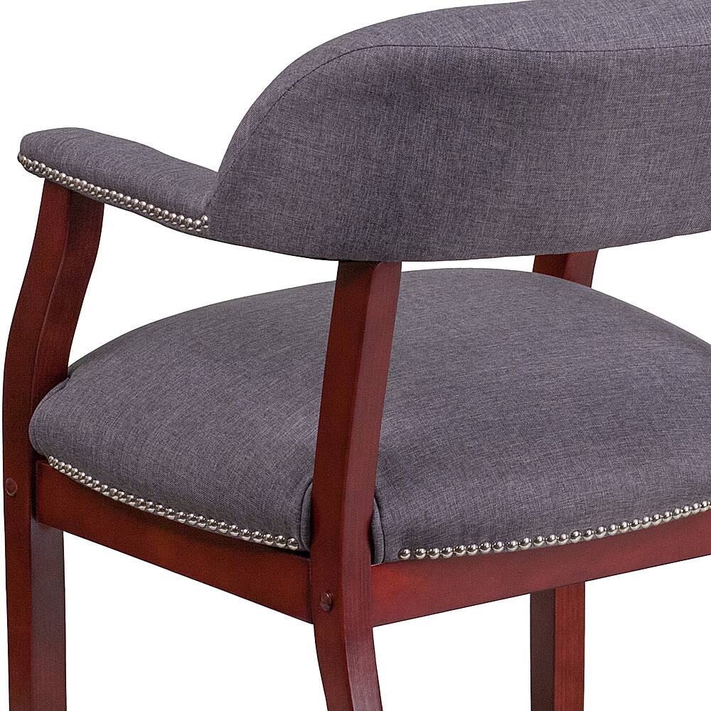 Alt View 15. Alamont Home - Diamond  Traditional Fabric Side Chair - Upholstered - Gray Fabric.