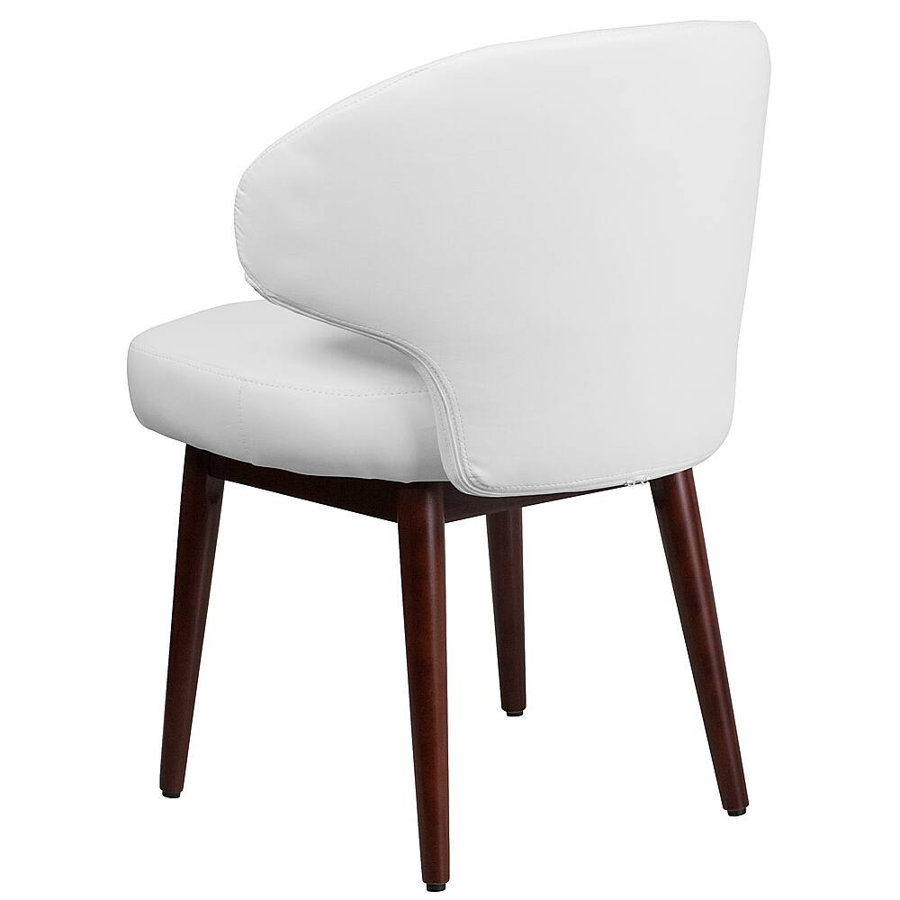 Alt View 14. Alamont Home - Comfort Back Series  Contemporary Leather/Faux Leather Side Chair - Upholstered - White LeatherSoft.