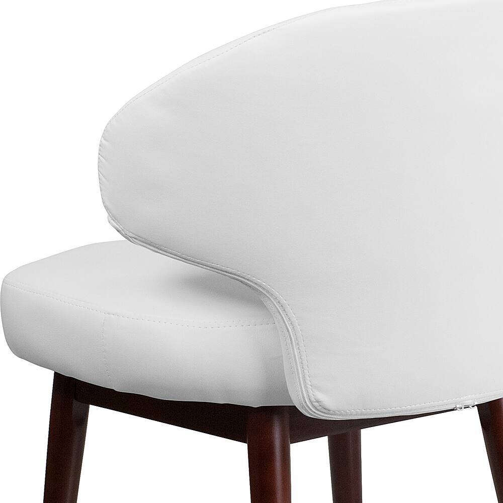 Alt View 15. Alamont Home - Comfort Back Series  Contemporary Leather/Faux Leather Side Chair - Upholstered - White LeatherSoft.