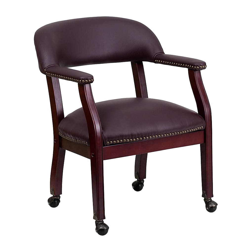 Alamont Home Diamond Traditional Leather/Faux Leather Side Chair ...