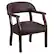 Front. Alamont Home - Diamond Traditional Leather/Faux Leather Side Chair - Upholstered - Burgundy LeatherSoft.