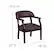 Alt View 13. Alamont Home - Diamond Traditional Leather/Faux Leather Side Chair - Upholstered - Burgundy LeatherSoft.