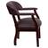 Alt View 16. Alamont Home - Diamond Traditional Leather/Faux Leather Side Chair - Upholstered - Burgundy LeatherSoft.