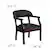 Alt View 13. Alamont Home - Diamond Traditional Leather/Faux Leather Side Chair - Upholstered - Black LeatherSoft.