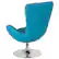 Alt View 14. Alamont Home - Egg Contemporary Fabric Accent Chair - Upholstered - Aqua Fabric.