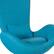 Alt View 15. Alamont Home - Egg Contemporary Fabric Accent Chair - Upholstered - Aqua Fabric.