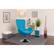 Alt View 12. Alamont Home - Egg Contemporary Fabric Accent Chair - Upholstered - Aqua Fabric.