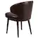 Alt View 14. Alamont Home - Comfort Back Contemporary Leather/Faux Leather Side Chair - Upholstered - Brown LeatherSoft.