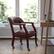 Alt View 12. Alamont Home - Sarah Traditional Vinyl Side Chair - Upholstered - Oxblood Vinyl.