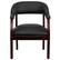 Alt View 11. Alamont Home - Diamond Traditional Vinyl Side Chair - Upholstered - Black Vinyl.